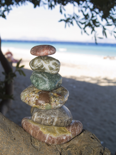 Stones from a beach