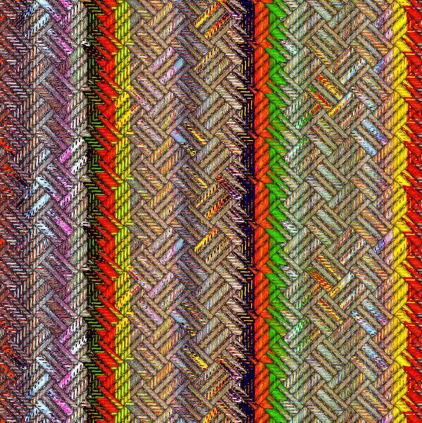 multicolored striped weave1
