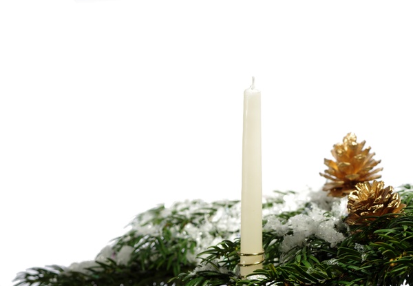 Christmas tree with candle