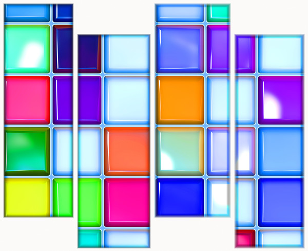 Glossy Tiles 13: Multicoloured glossy tiles with a collage effect. You may prefer:  http://www.rgbstock.com/photo/nXt5ED8/Glass+Blocks  or:  http://www.rgbstock.com/photo/nbG1Scg/3D+Glass+Squares