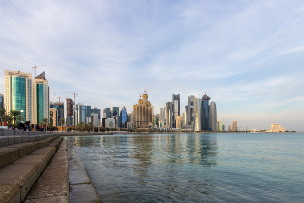 skyline van Doha: 