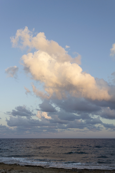 Coastal cloud at dawn