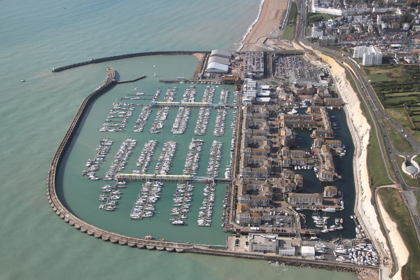 Brighton marina from the air