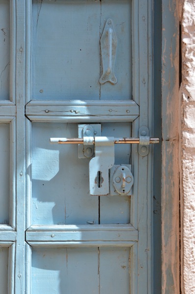 Blue door