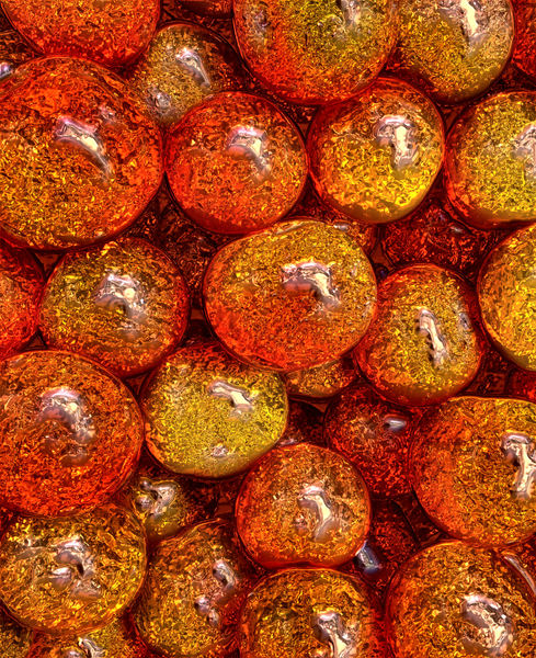 orange patterned spheres1