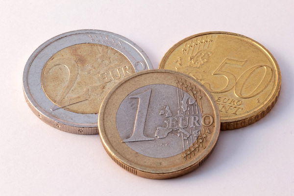 Euro money pieces