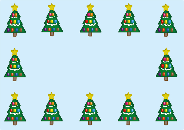 christmas tree border