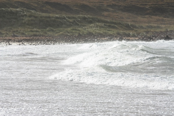 Waves on beach