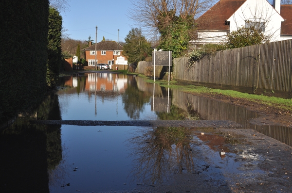 Flooded road