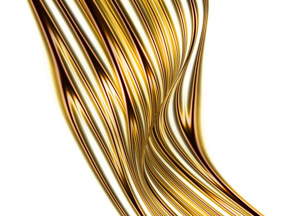 Golden wave illustration