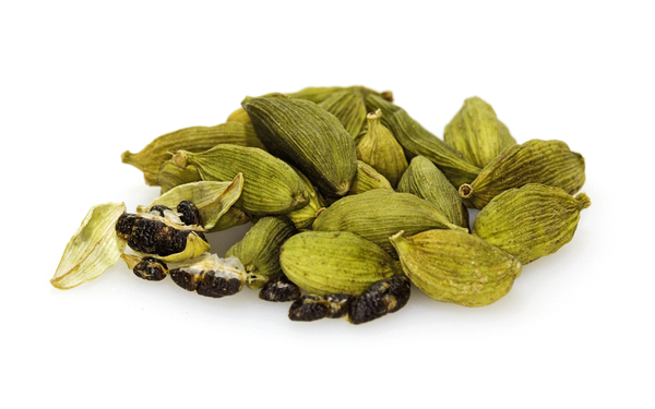 Cardamom Seeds: Green cardamom pods and seeds. An Aromatic spice from India region or Guatemala. Used for flavoring hot drinks, cooking spice and medicine.