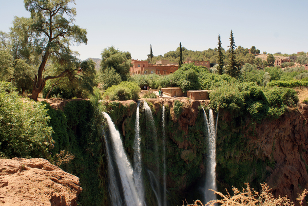 Waterfall in Morocco: Scenery of waterfall in Morocco