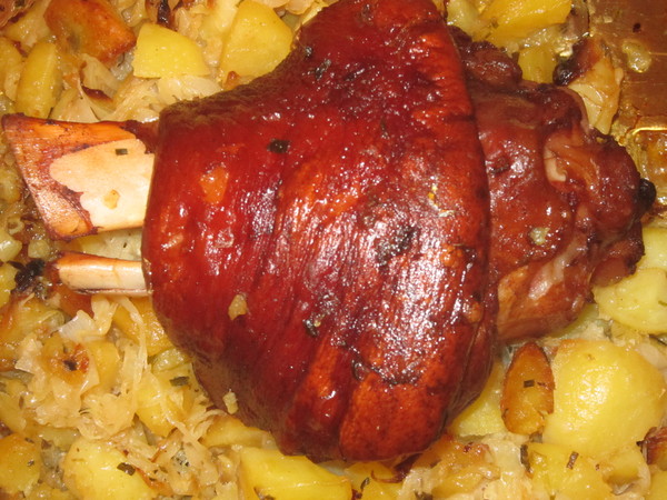 roasted pork knuckle