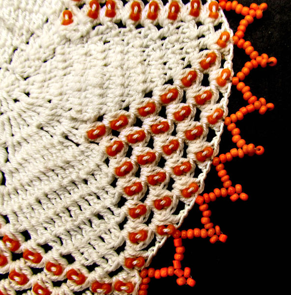 African beaded doily2