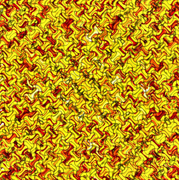 red & yellow abstract jigsaw