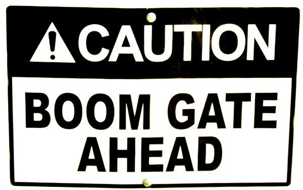 boom caution