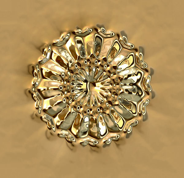 gold pressed flower1