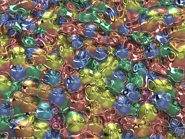colored bubble art glass4