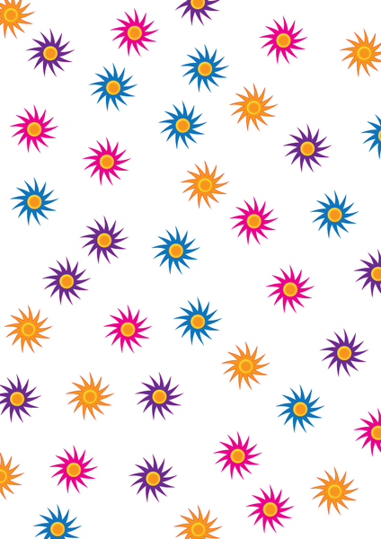 colorful flower pattern