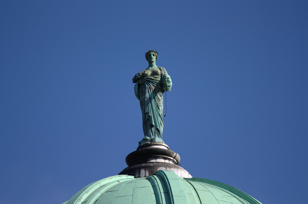 Statue on  dome