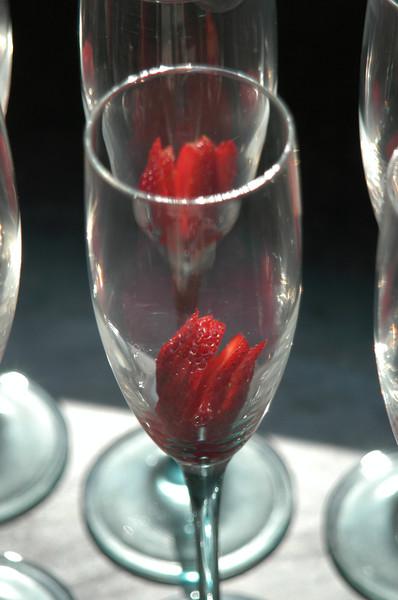 Strawberries in a glas
