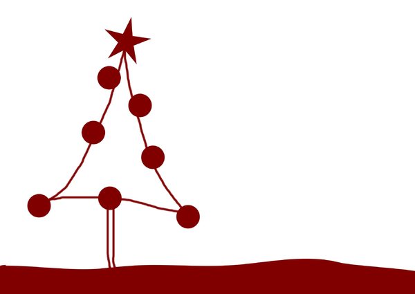 cartoon kerstboom: 