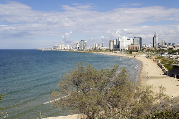 Israel city coastline