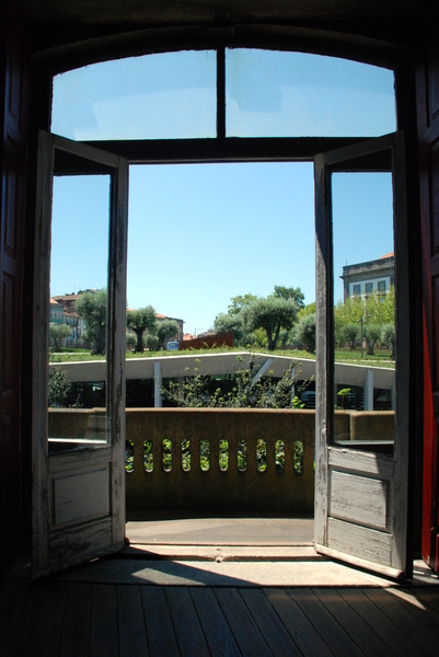 Door to the balcony
