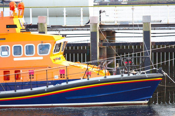 Lifeboat in dock