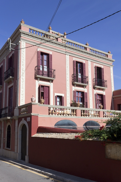 Old pink villa