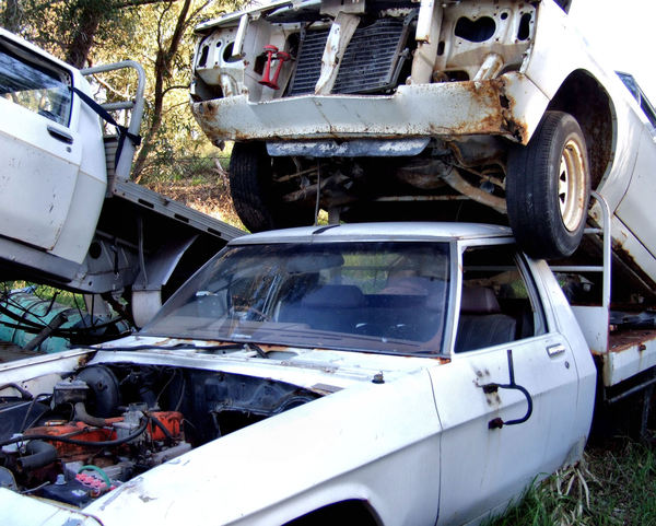 at the wrecker's yard10: vehicle wreckers salvage yard