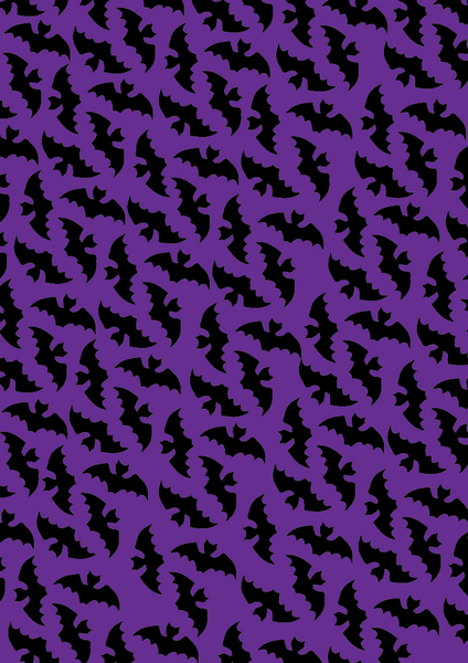 purple Halloween bats