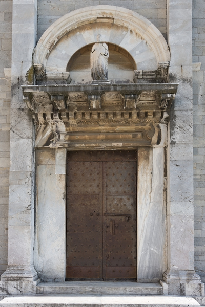 Ancient metal door