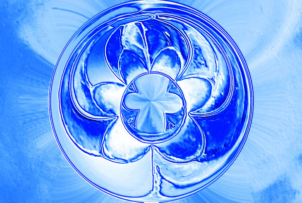 blue flower sphere2