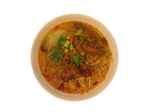 spicy thai beef noodles