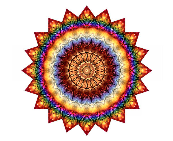 pointed color light mandala