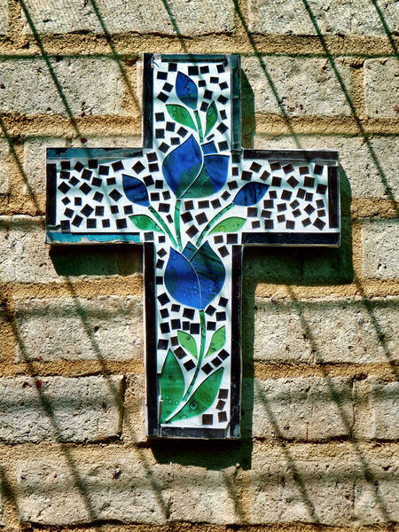 decorative mosaic cross