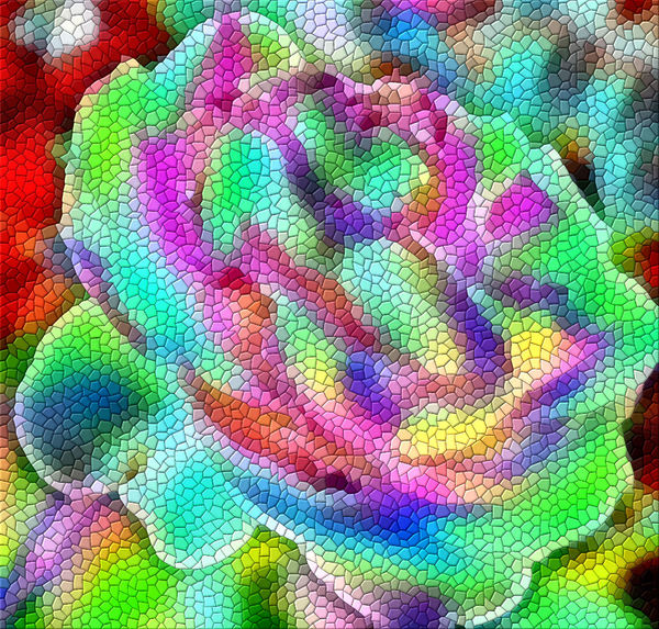 rainbow rose mosaic1