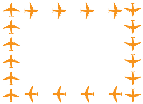 orange plane border