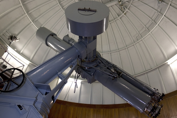 Telescope in observatory