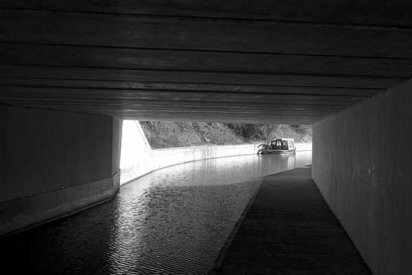 Canal tunnel B/W