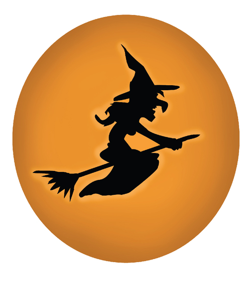 Halloween Witch Button