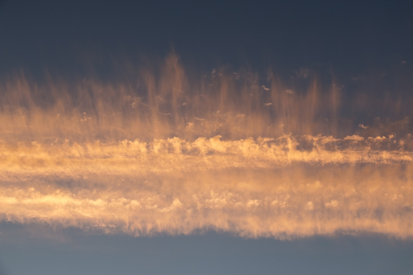 Strange sunset cloud