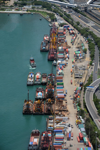 International shipping docks