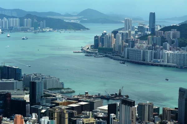 Hong Kong city and sea