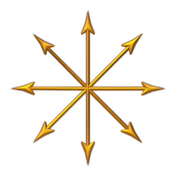 Compass Arrow Points 4
