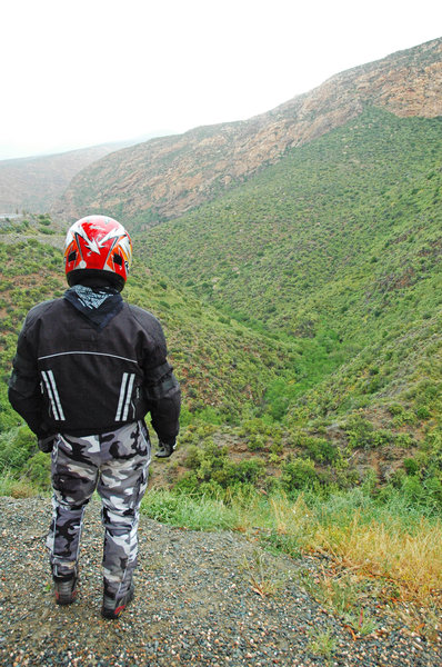 Contemplating the route 1: A bike tour through the Karoo, South Africa. I tried to capture bikers contemplating the next route..NB: Credit to read 