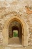 mysterious portal: stone portal on castle in Bolkow - poland