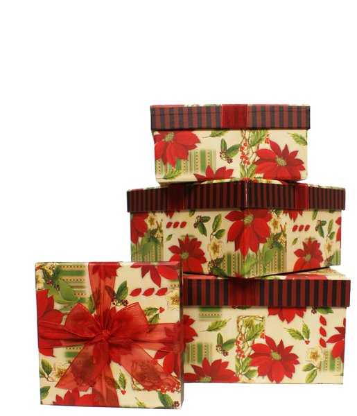 gift box: 4 boxes for Christmas presents