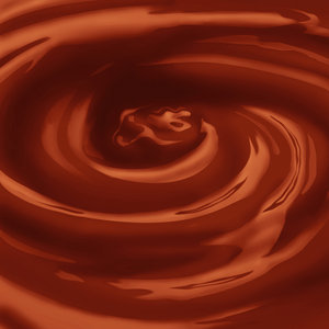 Chocolate Swirl: Illustration of a chocolate swirl